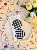 Black Checkered Car Coaster